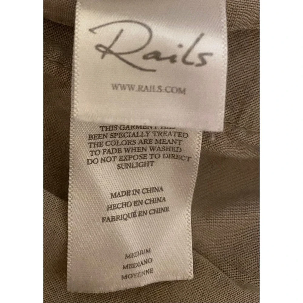 Rails Cruz Shorts Mens Washed Grey Coastal Preppy Casual Travel Resortwear